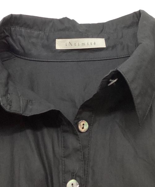 INTIMITE（アンティミテ）iNtimite (アンティミテ) シャツワンピース ブラック サイズ:Mの古着・服飾アイテム