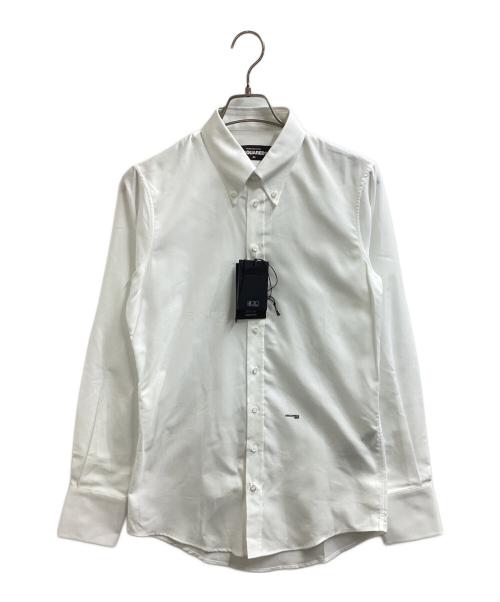 DSQUARED2（ディースクエアード）DSQUARED2 (ディースクエアード) 70's B.D. Shirt / S74DM0665 S47420 ホワイト サイズ:44の古着・服飾アイテム