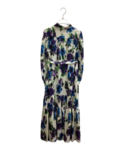 GRACE CONTINENTAL（（グレースコンチネンタル）GRACE CONTINENTAL (（グレースコンチネンタル) フラワープリントティアードワンピース　/　01251 31411-00 ベージュ サイズ:36の古着・服飾アイテム