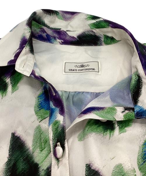 GRACE CONTINENTAL（（グレースコンチネンタル）GRACE CONTINENTAL (（グレースコンチネンタル) フラワープリントティアードワンピース　/　01251 31411-00 ベージュ サイズ:36の古着・服飾アイテム