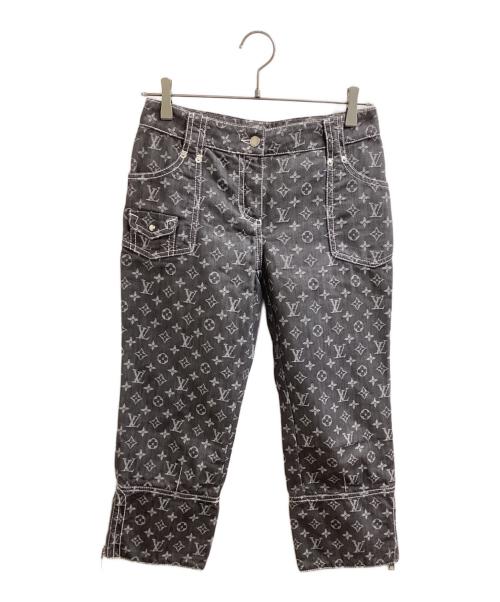 LOUIS VUITTON（ルイ ヴィトン）LOUIS VUITTON (ルイ ヴィトン) モノグラム クロップド デニムパンツ / RW071W WKPA03CF7 グレー サイズ:36の古着・服飾アイテム