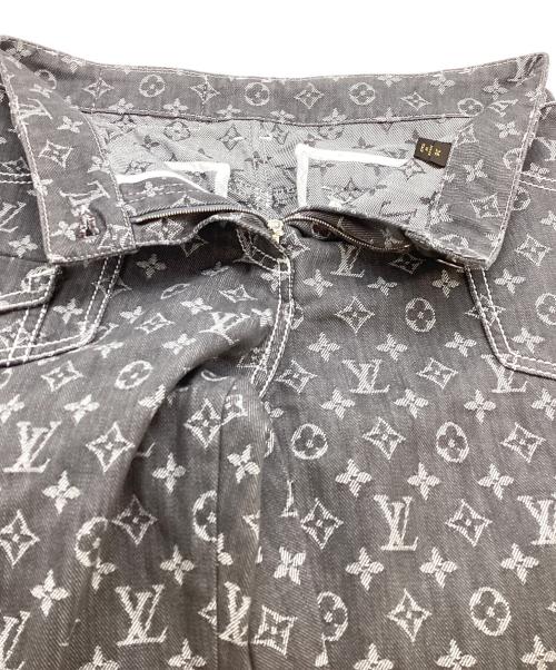 LOUIS VUITTON（ルイ ヴィトン）LOUIS VUITTON (ルイ ヴィトン) モノグラム クロップド デニムパンツ / RW071W WKPA03CF7 グレー サイズ:36の古着・服飾アイテム