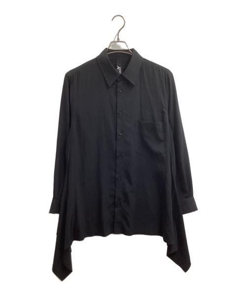 GROUND Y（グラウンドワイ）GROUND Y (グラウンドワイ) 変形シャツ / GC-B03-500 ブラック サイズ:1の古着・服飾アイテム
