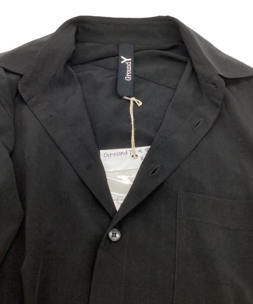 GROUND Y（グラウンドワイ）GROUND Y (グラウンドワイ) 変形シャツ / GC-B03-500 ブラック サイズ:1の古着・服飾アイテム