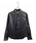 ROBE DE CHAMBRE COMME DES GARCONS（ローブドシャンブル コムデギャルソン）の古着「レザーシャツ / RC-B036 / AD2001」｜ブラック