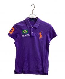 RALPH LAUREN（ラルフローレン）の古着「ビッグポニーポロシャツ」｜パープル