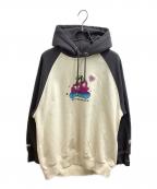 Aape BY A BATHING APEエーエイプ バイ アベイシングエイプ）の古着「カラーブロックパーカー / AAPSWWA386XXL」｜グレー×ベージュ