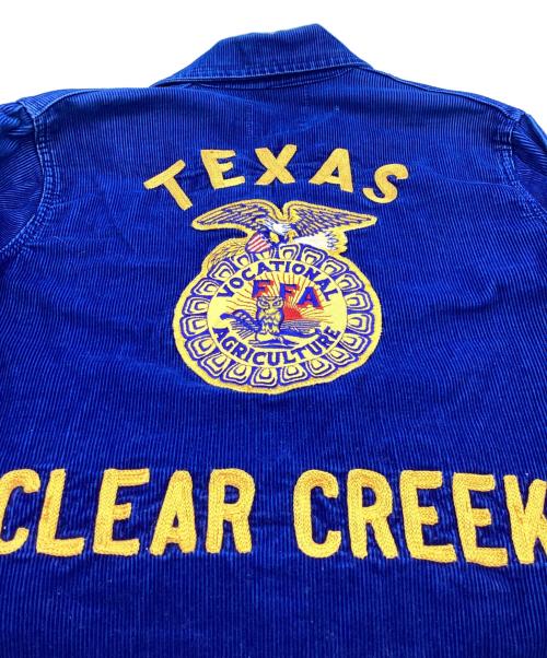 Fab Knit（ファブニット）Fab Knit (ファブニット) FFAジャケット / 60s～70s / 棒TALONジッパー ブルー サイズ:36の古着・服飾アイテム