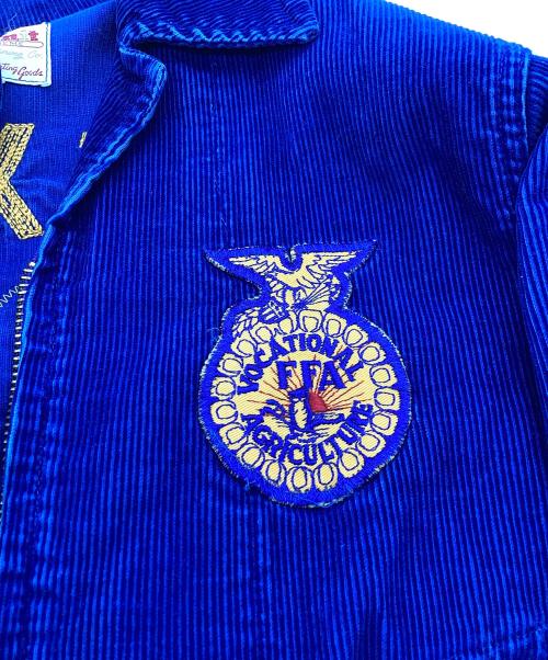 Fab Knit（ファブニット）Fab Knit (ファブニット) FFAジャケット / 60s～70s / 棒TALONジッパー ブルー サイズ:36の古着・服飾アイテム