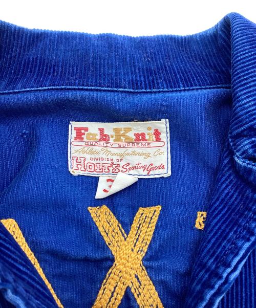 Fab Knit（ファブニット）Fab Knit (ファブニット) FFAジャケット / 60s～70s / 棒TALONジッパー ブルー サイズ:36の古着・服飾アイテム