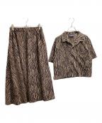 Thousand Mileサウザンドマイル）の古着「ROOMY SHIRTS SET UP」｜ブラウン
