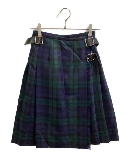 O'NEIL OF DUBLIN（オニールオブダブリン）O'NEIL OF DUBLIN (オニールオブダブリン) ラップスカート グリーン サイズ:36の古着・服飾アイテム
