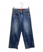 RED CARDレッドカード）の古着「35th Anniv.Wideデニムパンツ / 26W101」｜ブルー