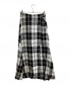 O'NEIL OF DUBLINオニールオブダブリン）の古着「リネンラップスカート」｜ブラック