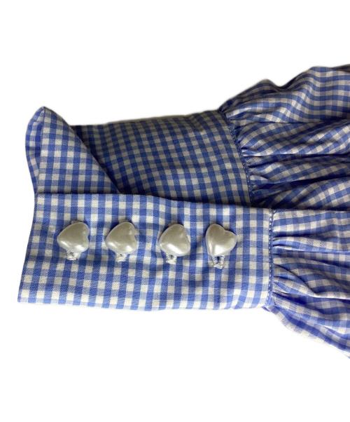 HEIHEI（ヘイヘイ）HEIHEI (ヘイヘイ) happyberry コラボブラウス ブルー サイズ:2の古着・服飾アイテム