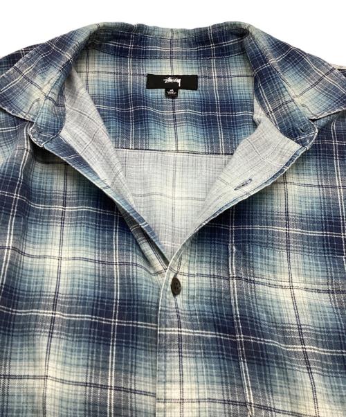 stussy（ステューシー）stussy (ステューシー) Matthew Printed Shirt　1110336 ブルー サイズ:Mの古着・服飾アイテム