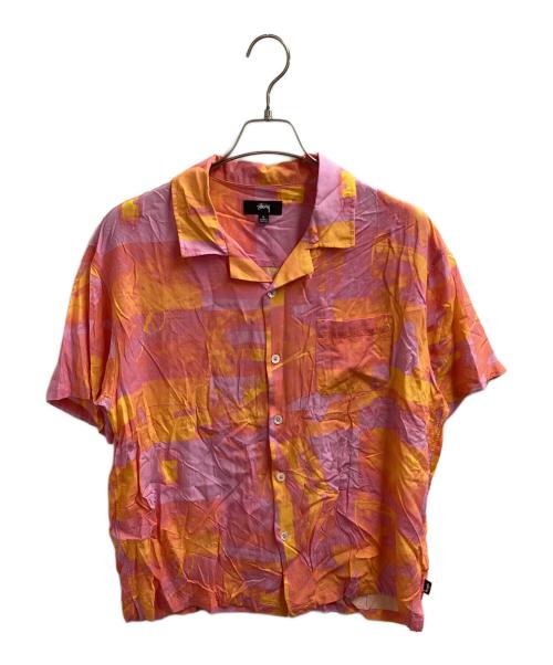 stussy（ステューシー）stussy (ステューシー) PHOTO FILM SHIRT / フォト フィルムシャツ / アロハシャツ / 1110241 ピンク サイズ:Lの古着・服飾アイテム