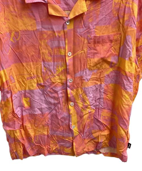 stussy（ステューシー）stussy (ステューシー) PHOTO FILM SHIRT / フォト フィルムシャツ / アロハシャツ / 1110241 ピンク サイズ:Lの古着・服飾アイテム