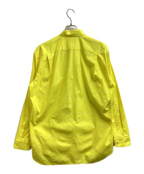 BALENCIAGA（バレンシアガ）BALENCIAGA (バレンシアガ) All Over Logo Button Down Shirt イエロー サイズ:37の古着・服飾アイテム