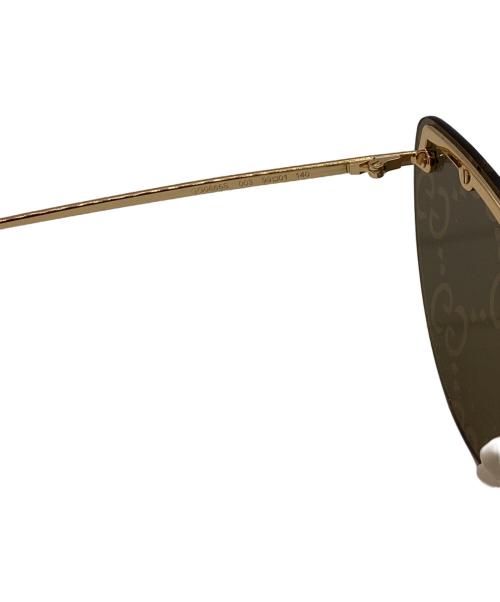 GUCCI（グッチ）GUCCI (グッチ) サングラス / GG0666S ゴールドの古着・服飾アイテム