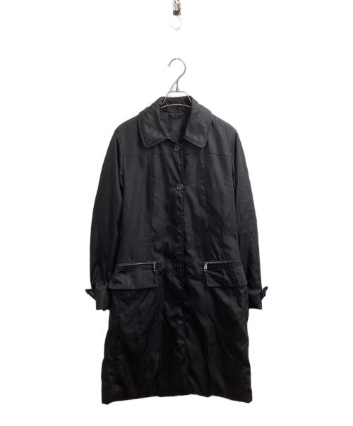 PRADA（プラダ）PRADA (プラダ) ナイロンステンカラーコート ブラック サイズ:38の古着・服飾アイテム