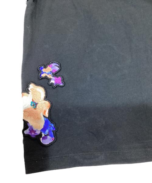 3.1 phillip lim（スリーワンフィリップリム）3.1 phillip lim (スリーワンフィリップリム) 花柄刺繍Tシャツ ブラック サイズ:Sの古着・服飾アイテム