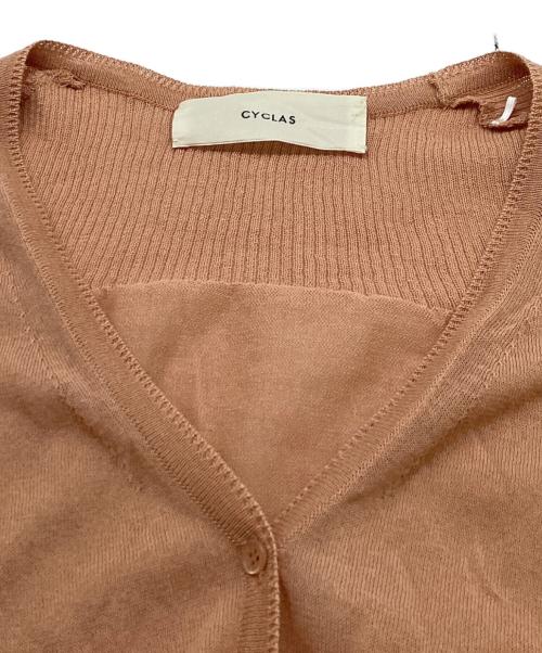 CYCLAS（シクラス）CYCLAS (シクラス) ボリュームスリーブシアーカーディガン ベージュ サイズ:XSの古着・服飾アイテム