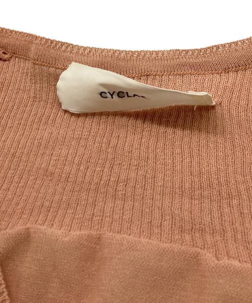 CYCLAS（シクラス）CYCLAS (シクラス) ボリュームスリーブシアーカーディガン ベージュ サイズ:XSの古着・服飾アイテム