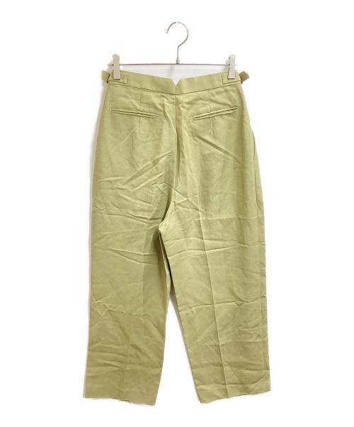 BLAMINK（ブラミンク）BLAMINK (ブラミンク) RESORT / タックテーパードパンツ / 7914-299-0362 グリーン サイズ:38の古着・服飾アイテム