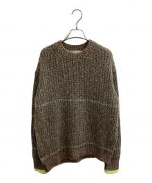 STELLA McCARTNEY（ステラマッカートニー）の古着「アシンメトリークルーネックセーター / 6K0489 352426」｜ブラウン