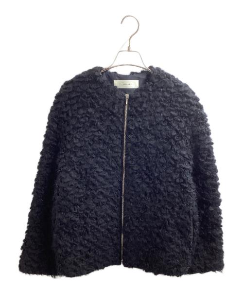 CYCLAS（シクラス）CYCLAS (シクラス) ノーカラーファージャケット / 1-06-05-2026 ブラック サイズ:34の古着・服飾アイテム