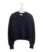 Salvatore Ferragamoサルヴァトーレ フェラガモ）の古着「リボンニット / 11 0721/7826-001/0746634」｜ブラック