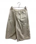 LAD MUSICIANラッドミュージシャン）の古着「16SS CROPPED WIDE PANTS」｜ベージュ