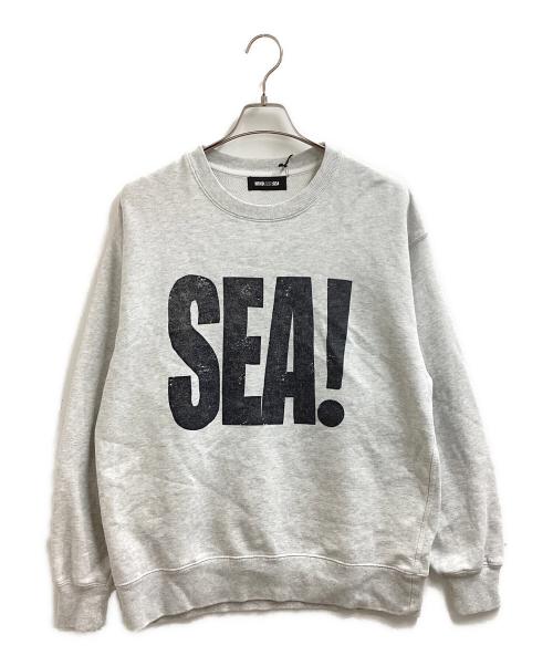 WIND AND SEA（ウィンダンシー）WIND AND SEA (ウィンダンシー) SEA! Crewneck Sweatshirt / WDS-0-CLCH-25-Q3-CS-03 グレー サイズ:Lの古着・服飾アイテム