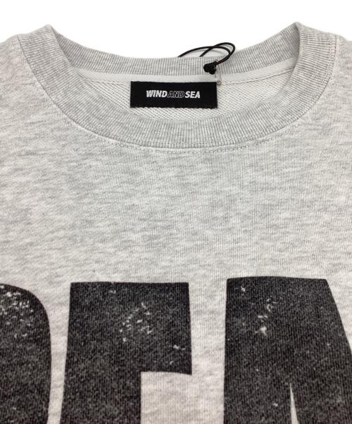 WIND AND SEA（ウィンダンシー）WIND AND SEA (ウィンダンシー) SEA! Crewneck Sweatshirt / WDS-0-CLCH-25-Q3-CS-03 グレー サイズ:Lの古着・服飾アイテム