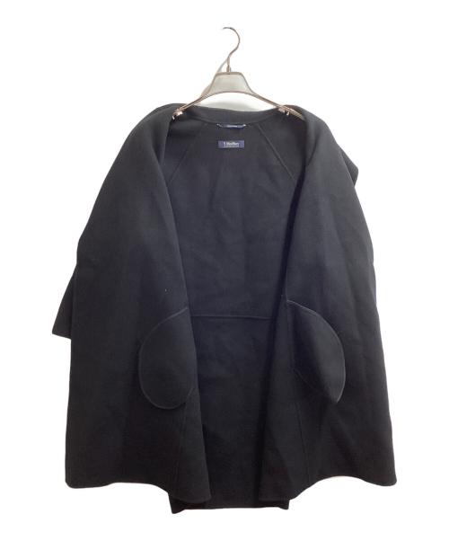 'S Max Mara（エスマックスマーラ）'S Max Mara (エスマックスマーラ) Arona ベルテッド コート ブラック サイズ:42の古着・服飾アイテム