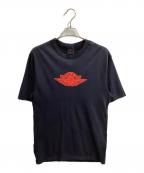 JORDANジョーダン）の古着「RARE AIR WSH 85 SS CREW / ダメージT シャツ」｜ブラック