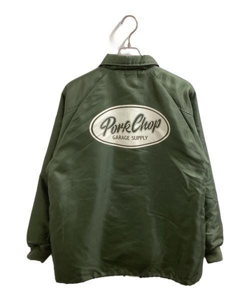 PORKCHOP GARAGE SUPPLY（ポークチョップガレージサプライ）PORKCHOP GARAGE SUPPLY (ポークチョップガレージサプライ) BOA COACH JKT / ボアコーチジャケット / In STATE岡山店5周年完全別注 オリーブ サイズ:XLの古着・服飾アイテム