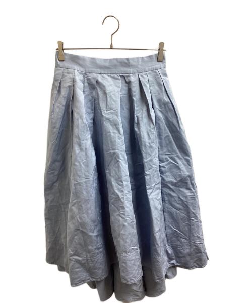 MADISON BLUE（マディソンブルー）MADISON BLUE (マディソンブルー) TUCK VOLUME SKIRT / タックボリュームスカート / MB174-6001 スカイブルー サイズ:Mの古着・服飾アイテム