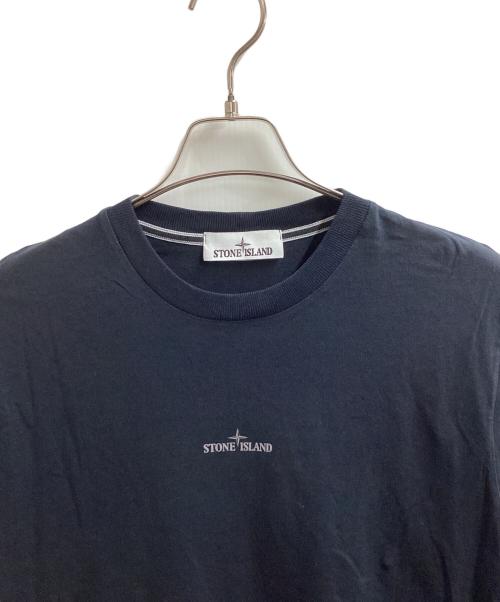 STONE ISLAND（ストーンアイランド）STONE ISLAND (ストーンアイランド) Logo-PrintT-Shirt　/　81152NS81 ネイビー サイズ:Mの古着・服飾アイテム