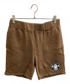 A BATHING APEアベイシングエイプ）の古着「スウェットハーフパンツ / PIRATE / 004SPI201001M」｜ブラウン