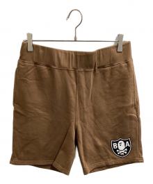 A BATHING APE（アベイシングエイプ）の古着「スウェットハーフパンツ / PIRATE / 004SPI201001M」｜ブラウン
