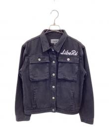 LIBERE（リベーレ）の古着「LOGO PRINT DENIM JACKET / 195103S」｜ブラック