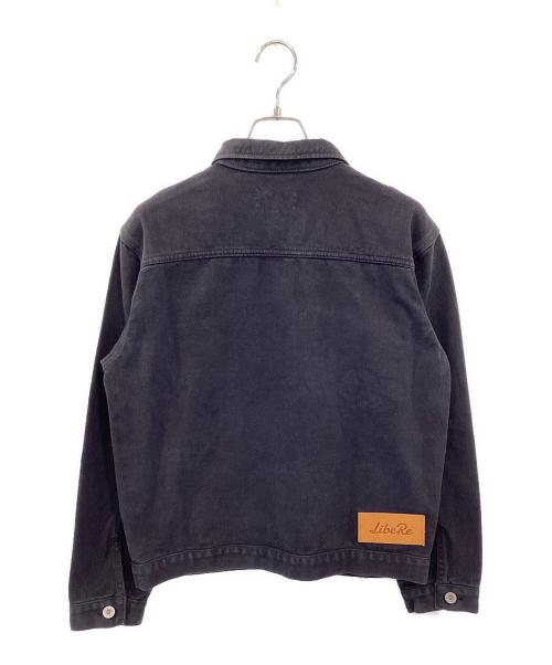 LIBERE（リベーレ）LIBERE (リベーレ) LOGO PRINT DENIM JACKET / 195103S ブラック サイズ:1の古着・服飾アイテム