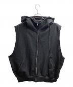 WHITELANDホワイトランド）の古着「ZIP UP HOODED VEST / ジップアップフードベスト / 24A-CSN309-WL」｜ブラック