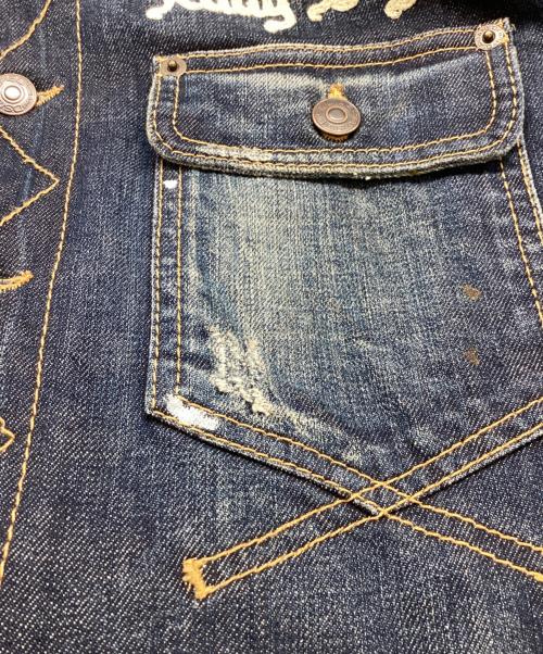 DSQUARED2（ディースクエアード）DSQUARED2 (ディースクエアード) Teddy Boy刺繍デニムジャケット ブルー サイズ:44の古着・服飾アイテム