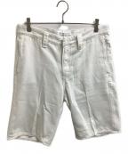Calvin Klein Jeansカルバンクラインジーンズ）の古着「トラウザーショートパンツ」｜ホワイト