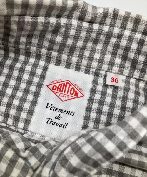 DANTON（ダントン）DANTON (ダントン) 丸襟半袖シャツ グレー サイズ:36の古着・服飾アイテム