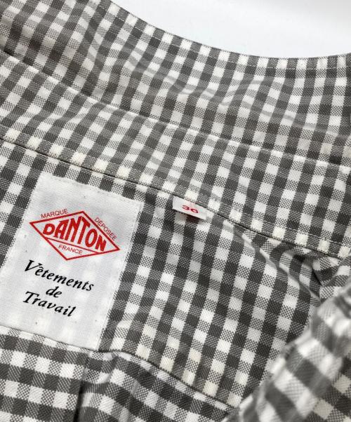 DANTON（ダントン）DANTON (ダントン) 丸襟半袖シャツ グレー サイズ:36の古着・服飾アイテム