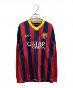NIKEナイキ）の古着「ゲームシャツ / 547926-413 / FCバルセロナ 13/14 HOME / Fc Barcelona」｜レッド×ネイビー